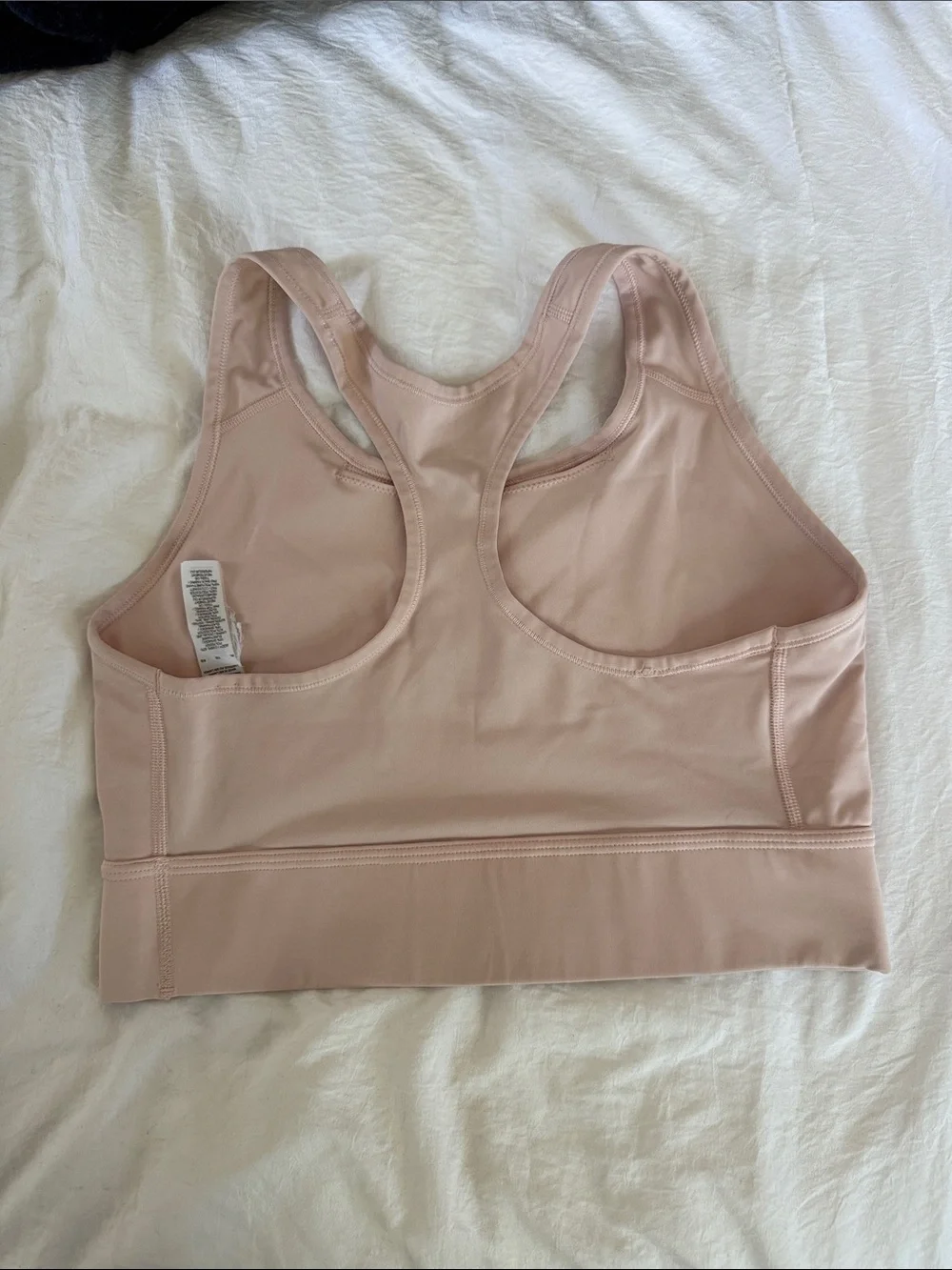 Nike Pink Racerback Sports Bra with Swoosh